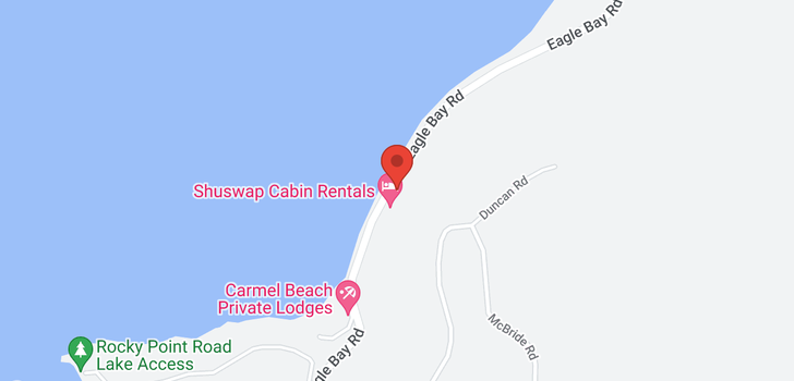 map of 2522 Eagle Bay Road